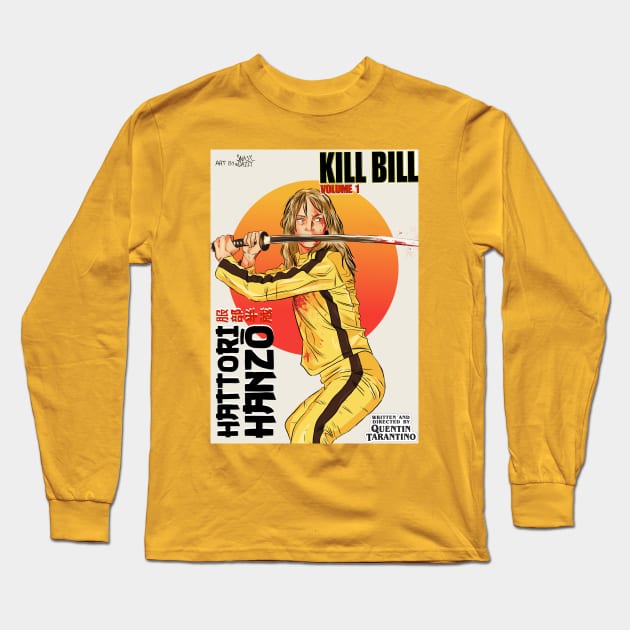 KILL BILL: Uma Thurman Long Sleeve T-Shirt by snasydazzy